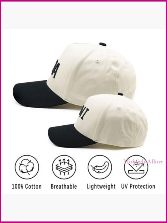 Family Matching Baseball Caps - Embroidered Papa Mama Mini, Adjustable Snapback main image 4